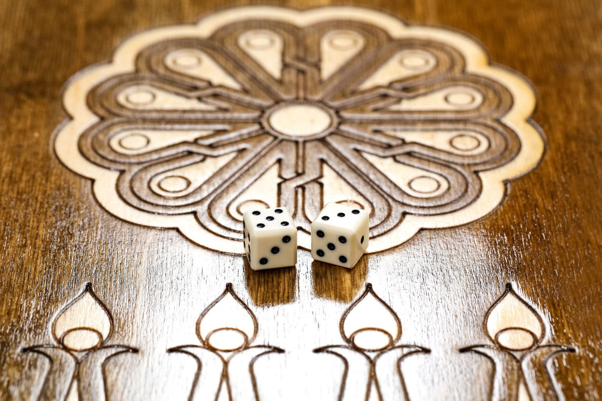 Classic Ornamental Motif Backgammon Set, 50 cm – photo 14