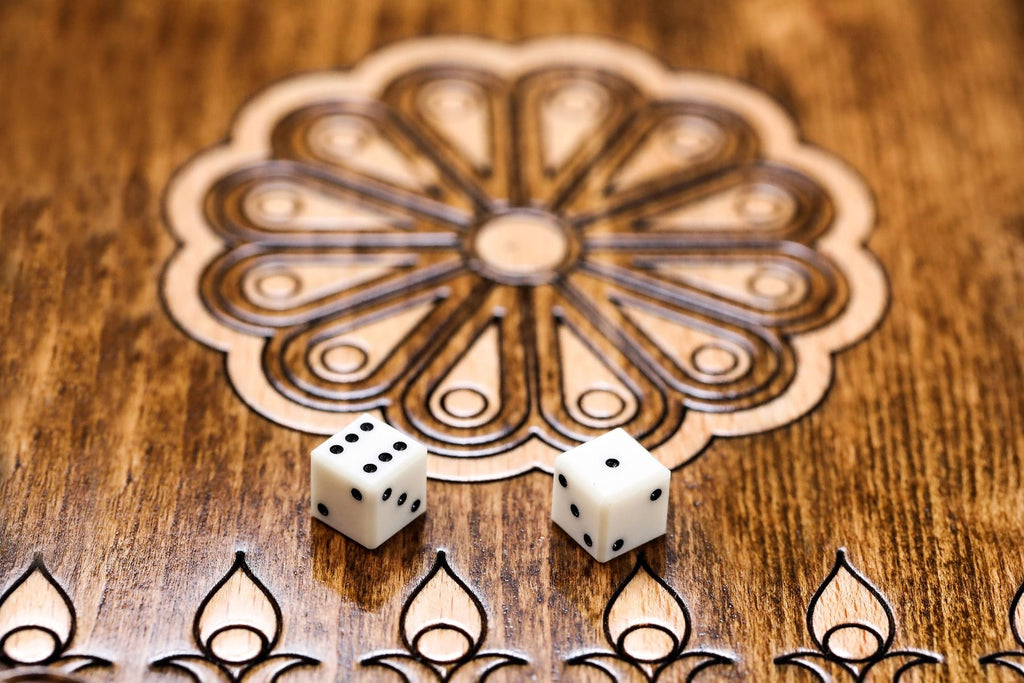 Backgammon Set with Ornamental Pattern, 60 cm – photo 14