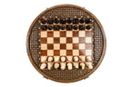 Circular Chess Set with Ornamental Weave Pattern, 50 cm – photo 4