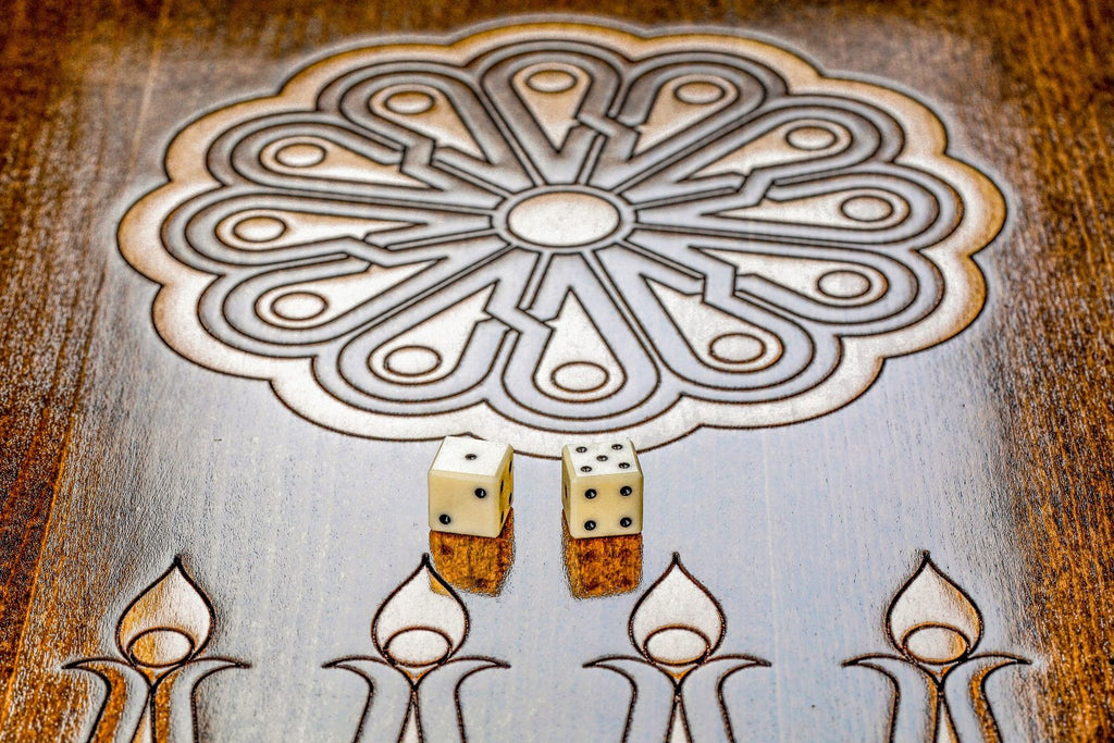 Rococo Backgammon Set with Contour Outline, 60 cm – photo 14