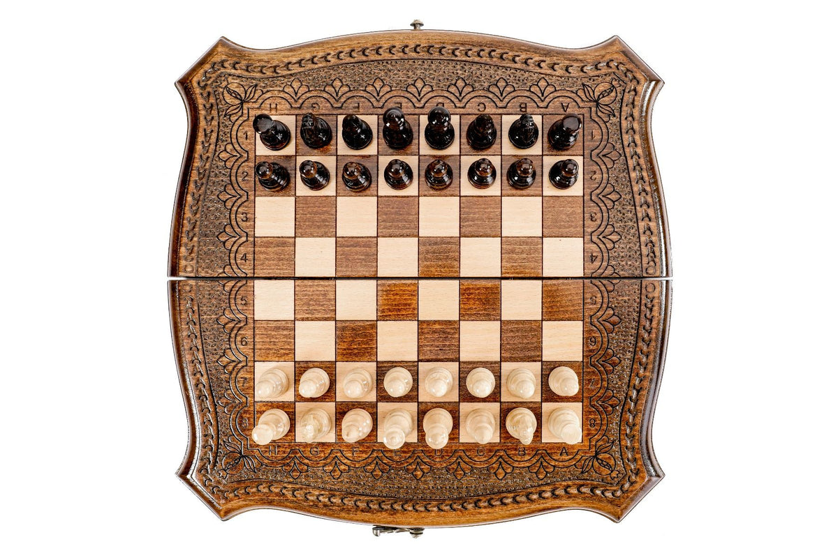 Juego de ajedrez con contorno perfilado, 30 cm – Modelo 21312 – foto 3