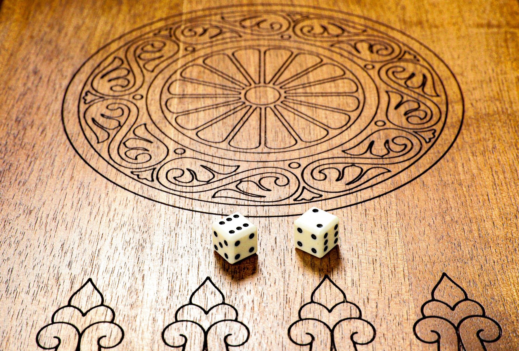 Absrtact-Epoxy Backgammon Two-Sided Classic - HrachyaOhanyan Co