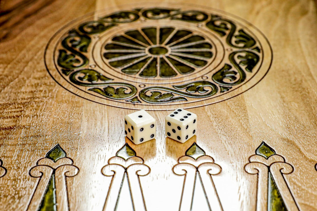 Epoxy Trees Backgammon Two-Sided Classic - HrachyaOhanyan Co