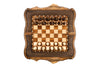 Chess-backgammon with braid-pattern with copyrighted Mount Ararat outline - HrachyaOhanyan Co