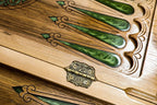 Epoxy Trees Backgammon Two-Sided Classic - HrachyaOhanyan Co