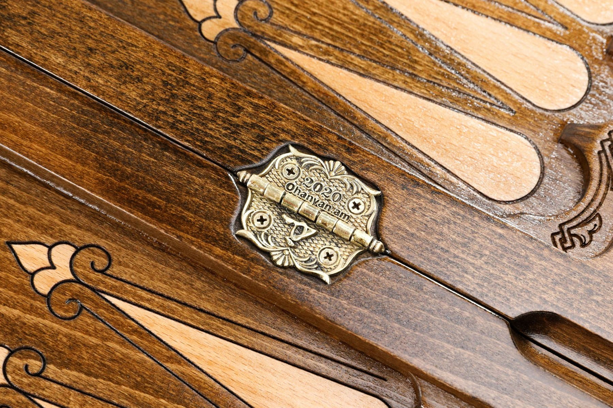 Juego de backgammon clásico con ornamento de copo de nieve, 60 cm – foto 7
