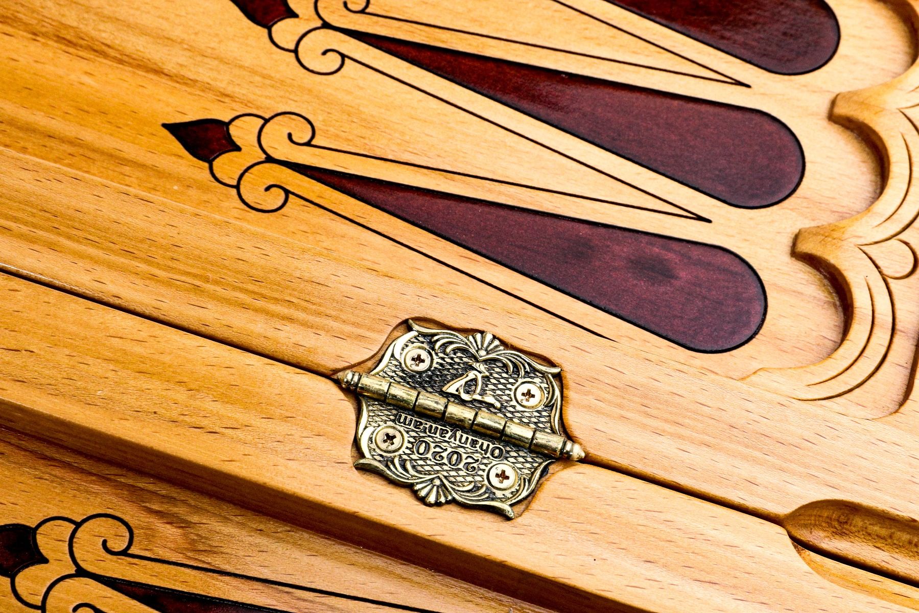 Backgammon With Tree Branch Slices And Epoxy Two-Sided Classic - HrachyaOhanyan Co