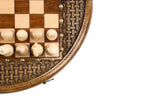 Circular Chess Set with Ornamental Weave Pattern, 50 cm – photo 8