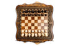 Chess-Backgammon With Braid-Pattern With Copyrighted Mount Ararat Outline - HrachyaOhanyan Co