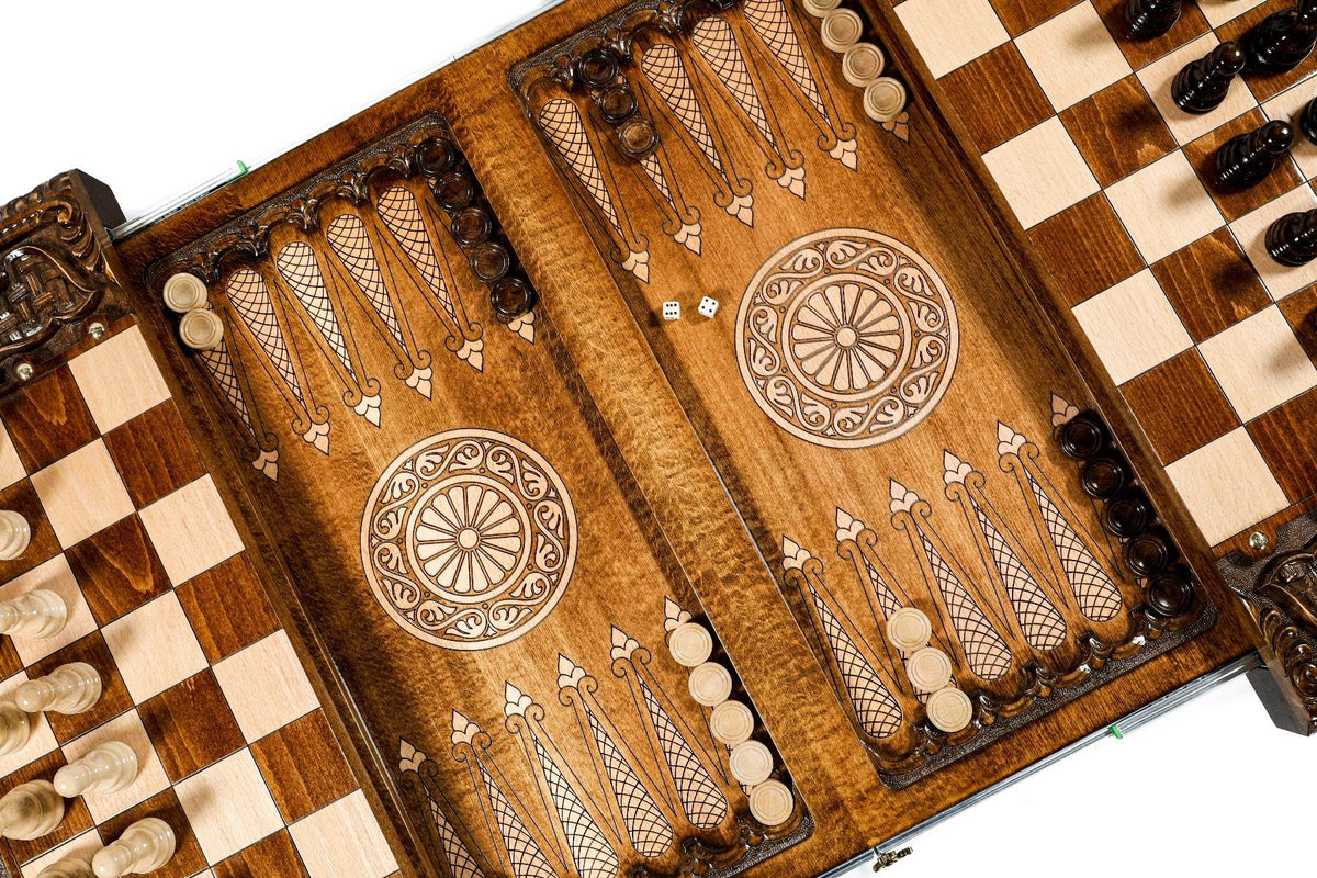 Luxus-Tisch für Schach & Backgammon, 60 cm – Foto 10