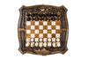 Chess-backgammon Ararat with braid patterns with copyrighted contour outline - HrachyaOhanyan Co