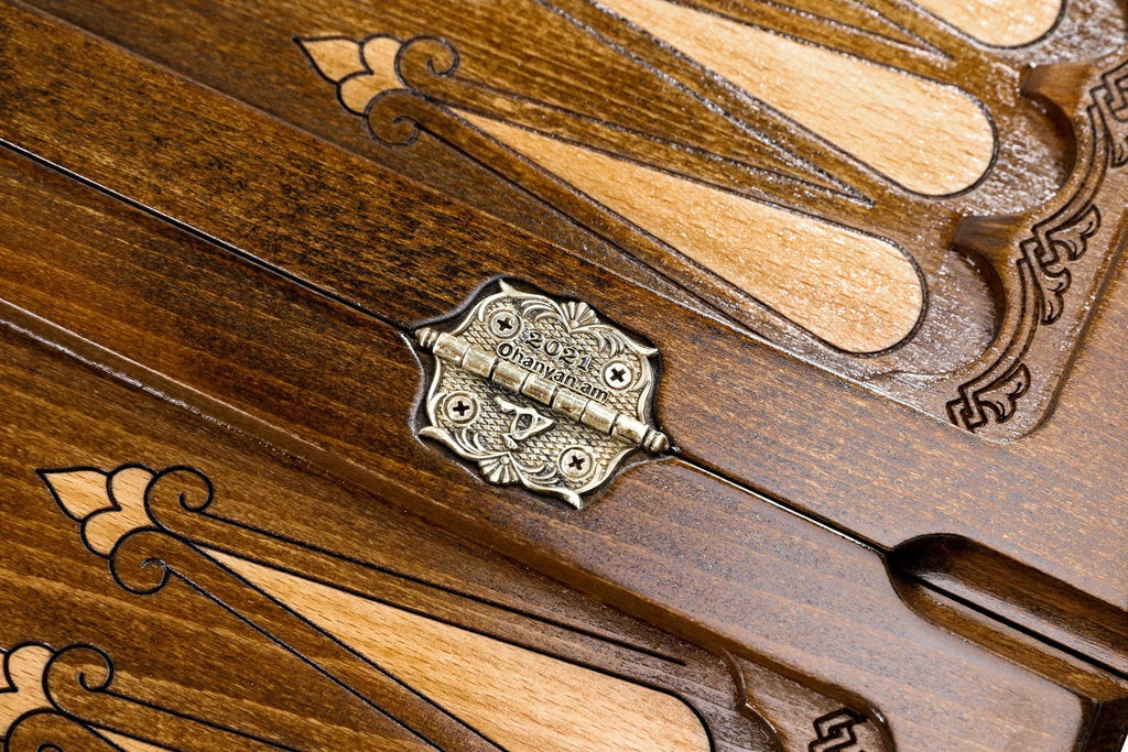 Eternity Sign Backgammon Set with Bronze Details, 60 cm – photo 7