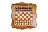 Chess-backgammon with braid-pattern with copyrighted Mount Ararat outline - HrachyaOhanyan Co