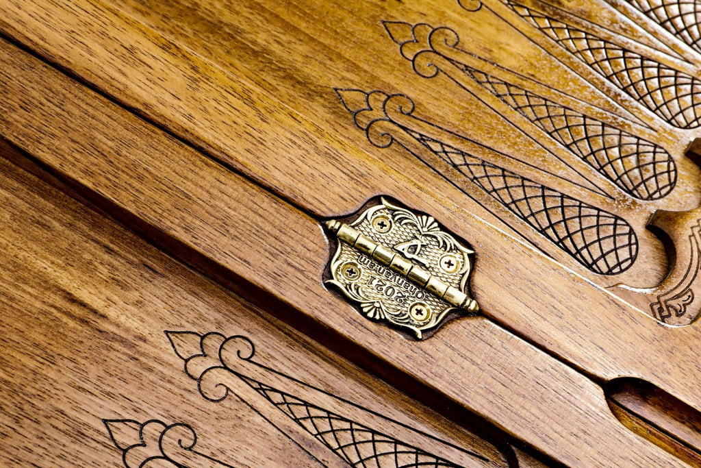 Pomegranate Tree-Epoxy Backgammon Classic - HrachyaOhanyan Co