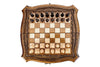 Chess-backgammon with copyrighted contour outline - HrachyaOhanyan Co