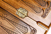 Braid Pattern- Epoxy Backgammon Two-Sided Classic - HrachyaOhanyan Co