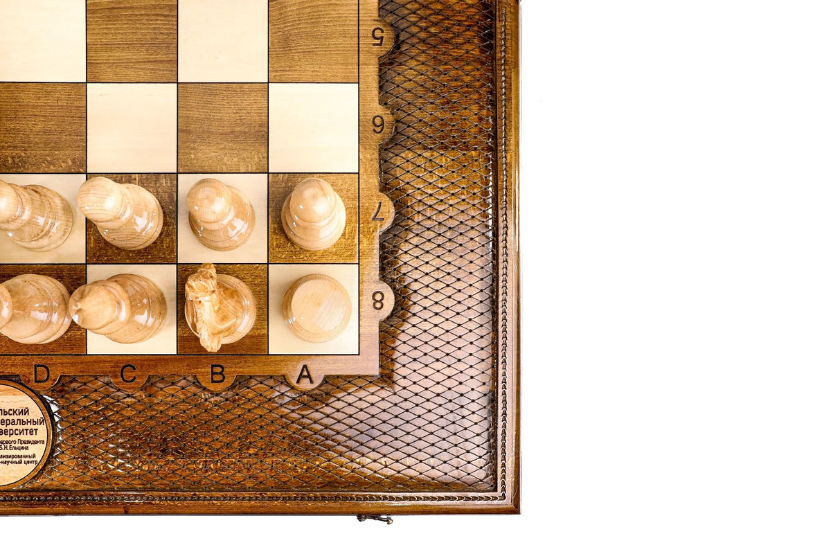 Gran juego de ajedrez clásico de madera, 100 cm – foto 8
