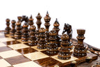 Chess Table with Bronze Details, 60 cm – photo 7
