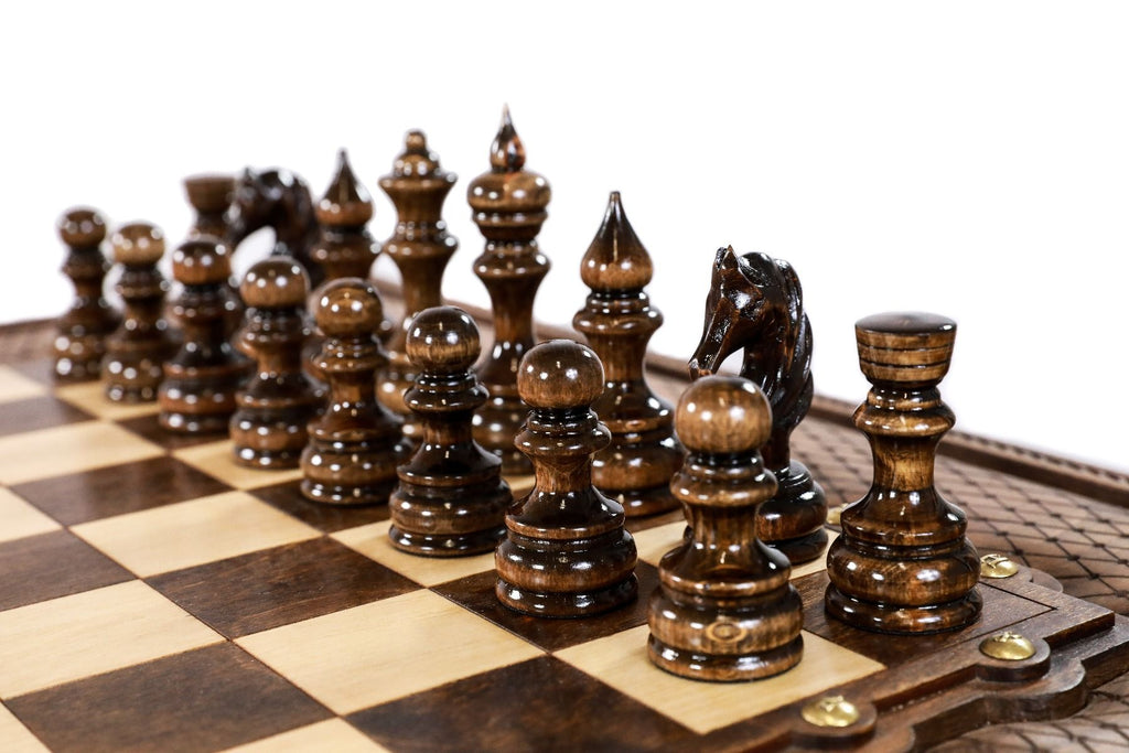 Classic Chess Table with Drawers, 60 cm – photo 7