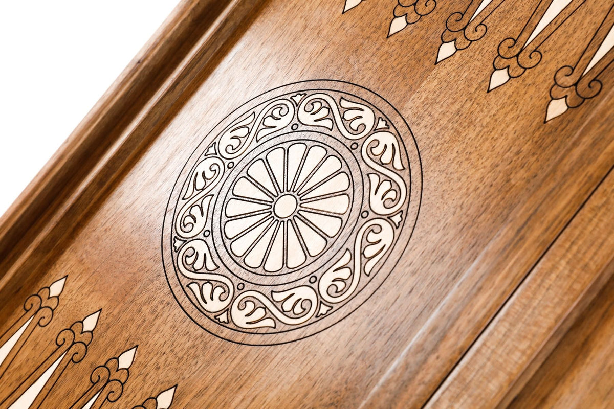 Zweiseitiges Backgammon-Set mit Etschmiadsin & Wappen, 60 cm – Foto 15