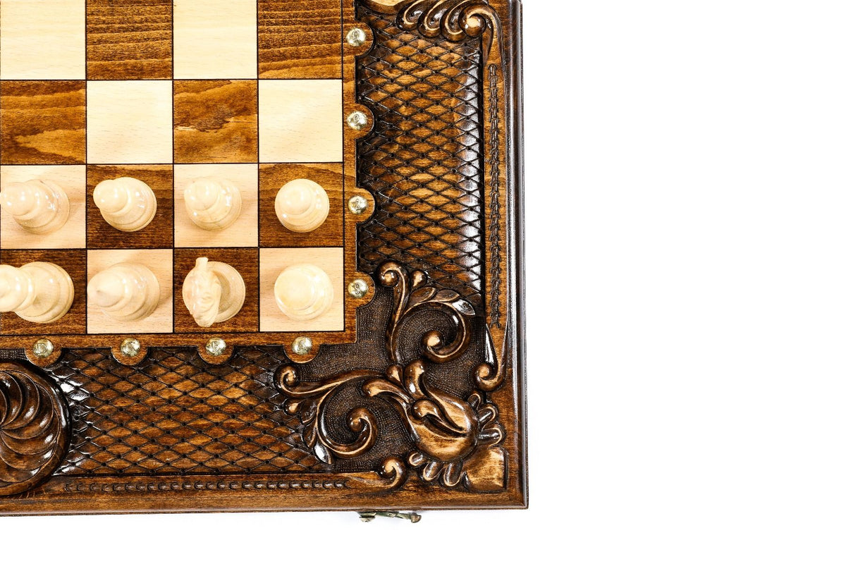 Chess-Backgammon Classic Eternity With Patterns - HrachyaOhanyan Co