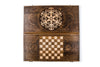 Backgammon With Ornamental Snowflake Motif Classic - HrachyaOhanyan Co