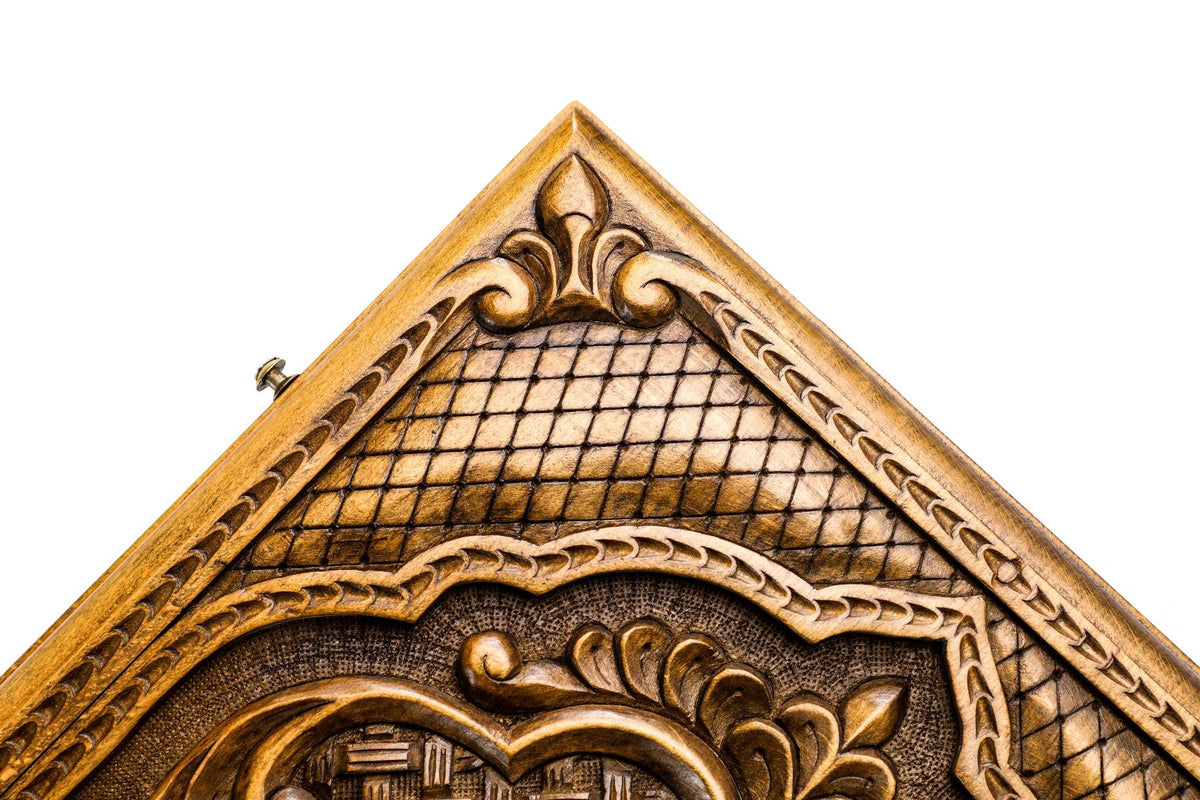 Backgammon mit Relief-Ornament & Rankenfeldern, 60 cm – Foto 8
