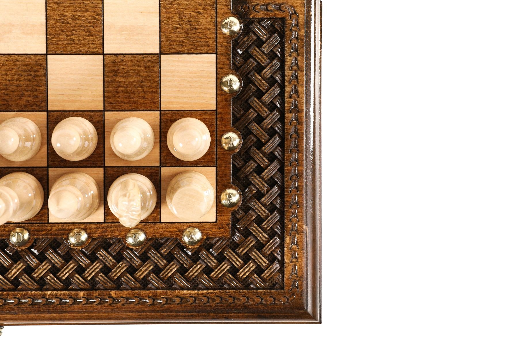 Chess-Backgammon With An Ornamental Braid Pattern Classic - HrachyaOhanyan Co