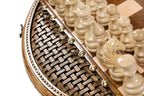 Circular Chess Set with Ornamental Weave Pattern, 50 cm – photo 9