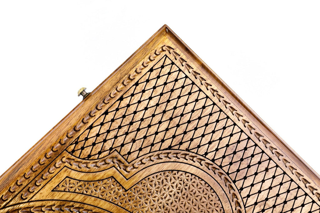 Pomegranate Tree-Epoxy Backgammon Classic - HrachyaOhanyan Co