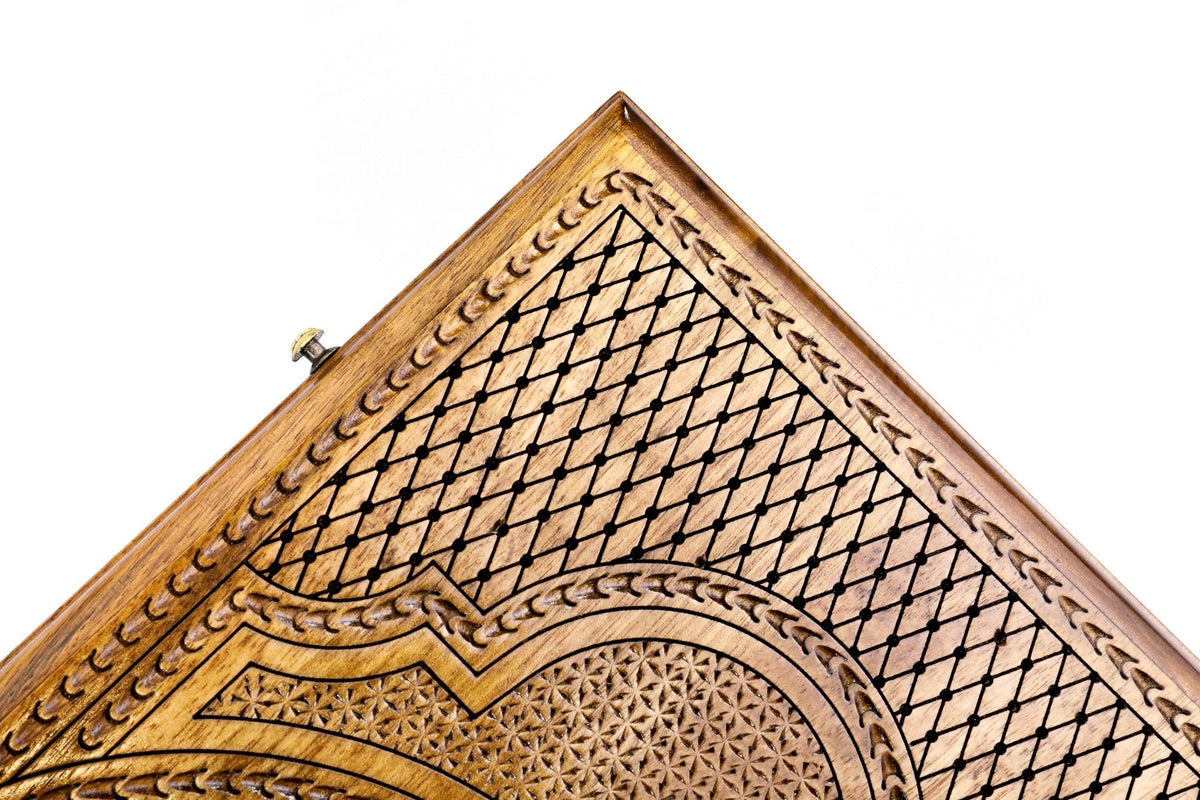 Pomegranate Tree-Epoxy Backgammon Classic - HrachyaOhanyan Co