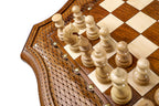 Wooden Chess Table with Drawers, 60 cm – photo 8