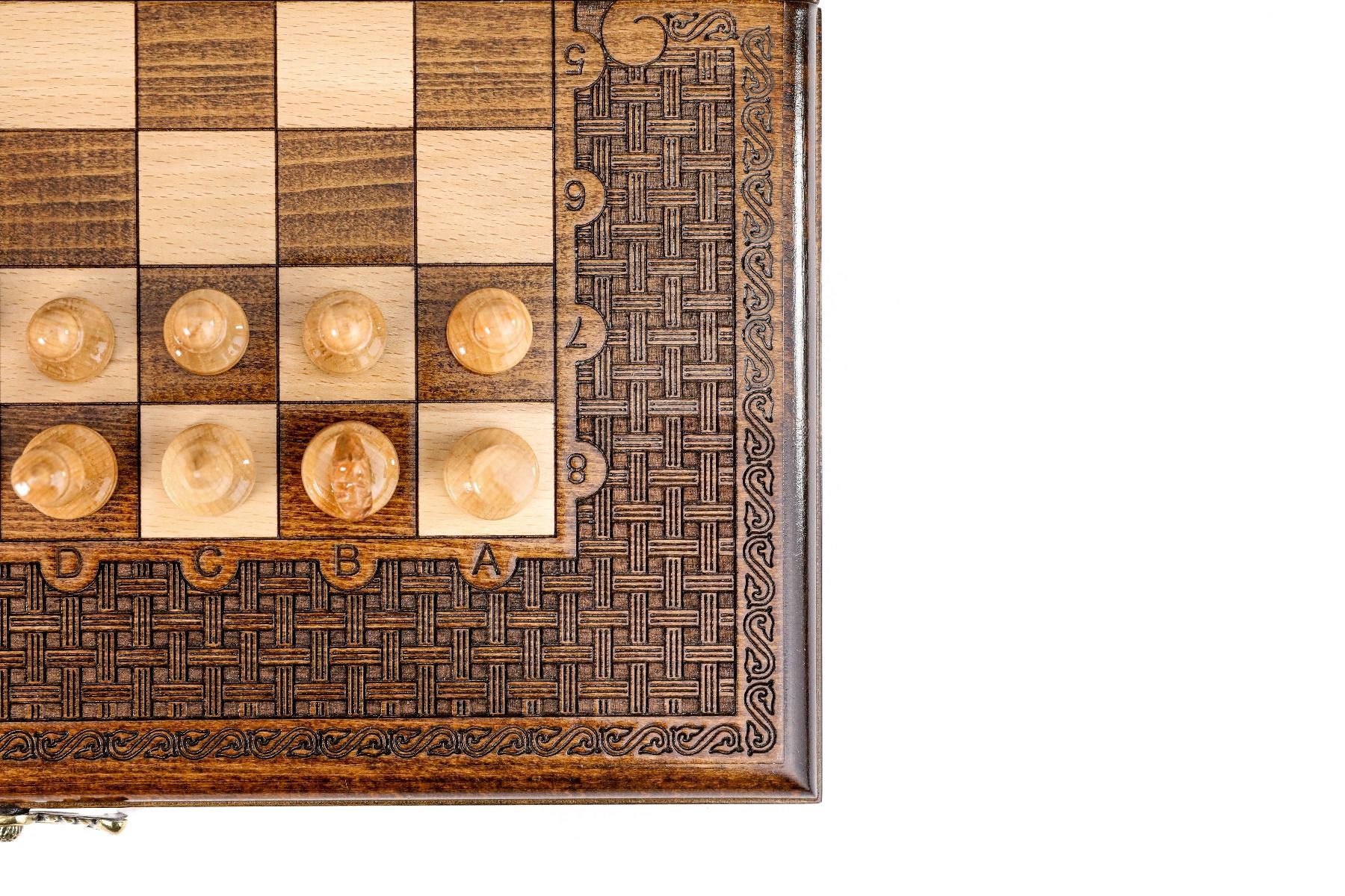 Chess-backgammon with an ornamental braid pattern classic - HrachyaOhanyan Co