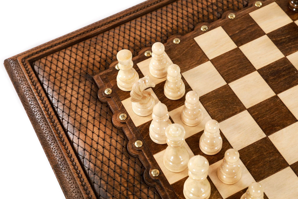 Classic Chess Table with Drawers, 60 cm – photo 8