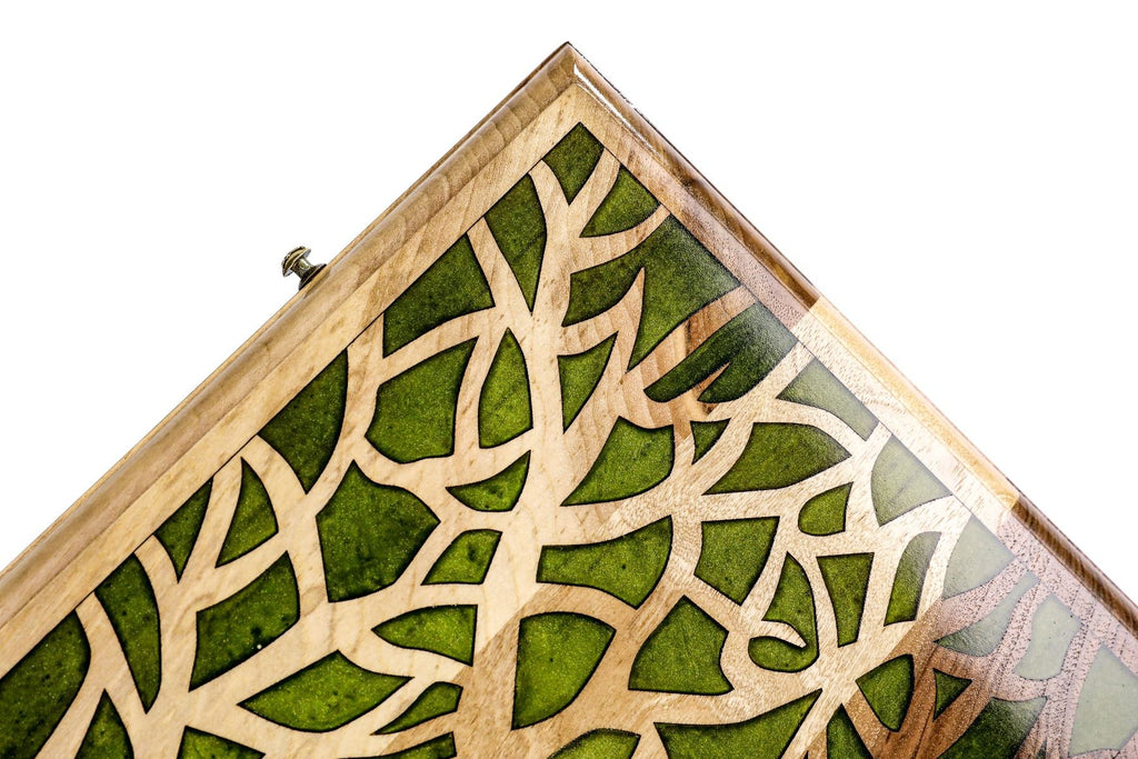 Epoxy Trees Backgammon Two-Sided Classic - HrachyaOhanyan Co