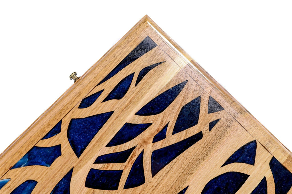 Epoxy Trees Backgammon Two-Sided Classic - HrachyaOhanyan Co