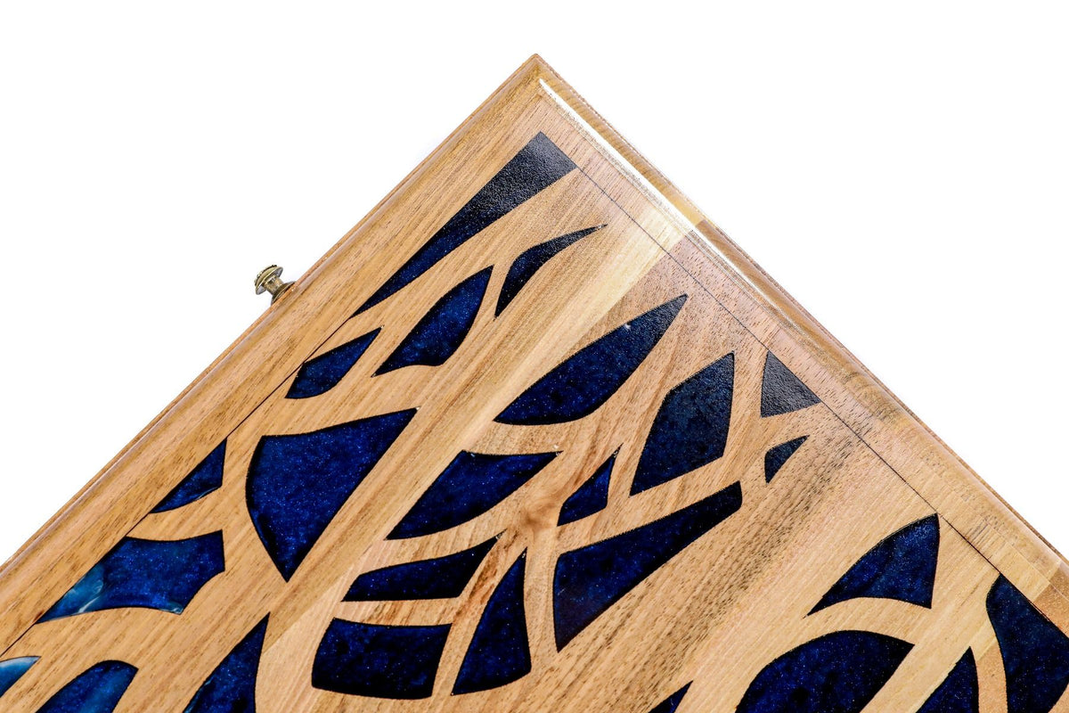 Epoxy Trees Backgammon Two-Sided Classic - HrachyaOhanyan Co