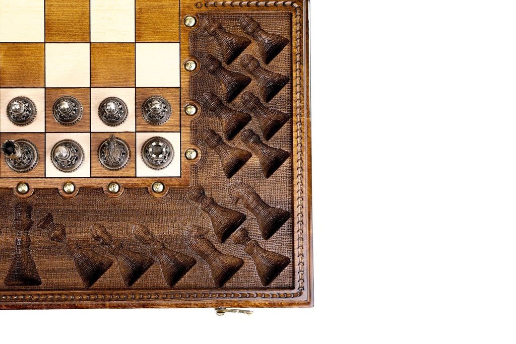 Classic Ornamental Bas-Relief Chess Set, 60 cm – photo 9