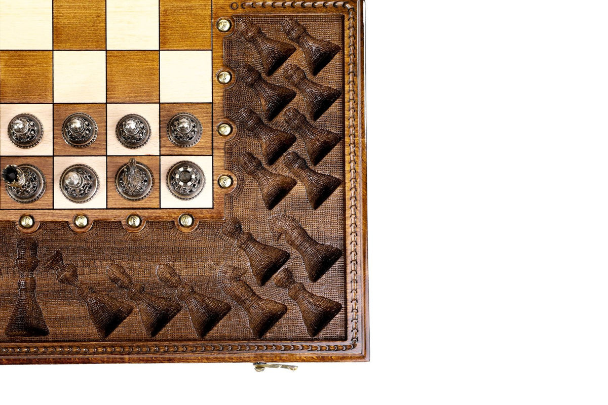 Classic Ornamental Bas-Relief Chess Set, 60 cm – photo 9