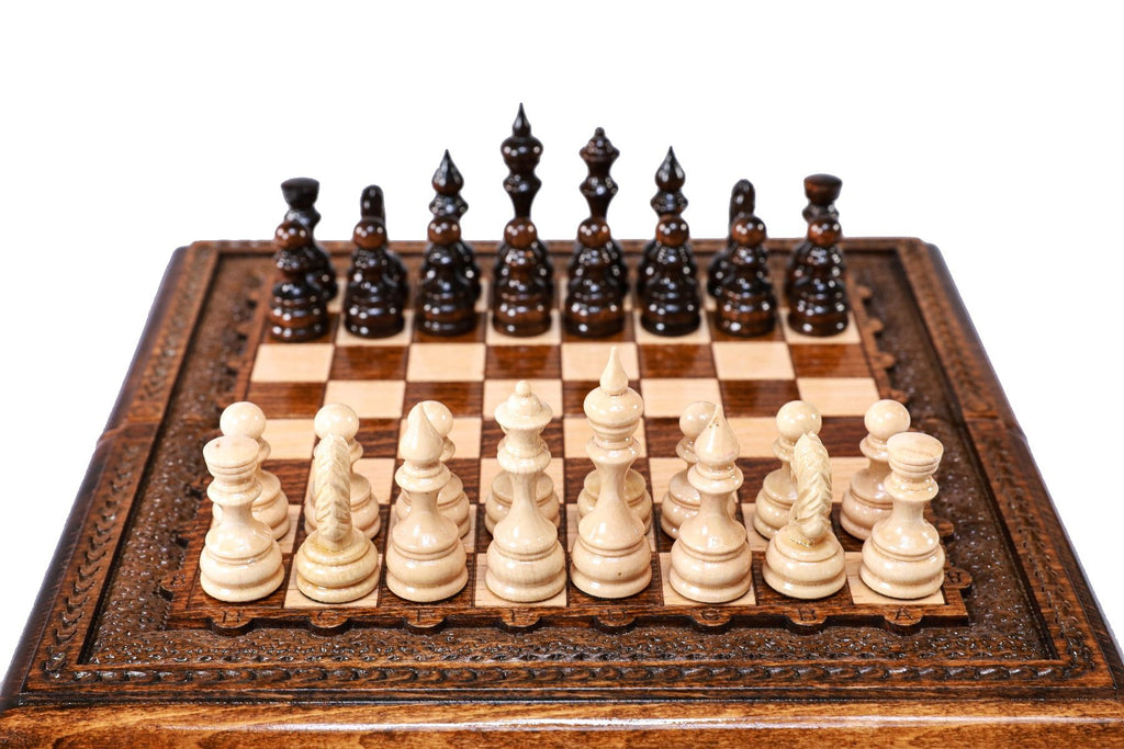 Mini Wooden Chess Set for Kids, 24 cm – photo 8