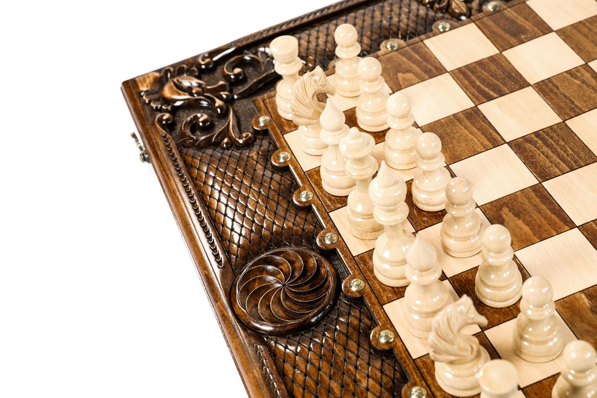 Chess-Backgammon Classic Eternity With Patterns - HrachyaOhanyan Co