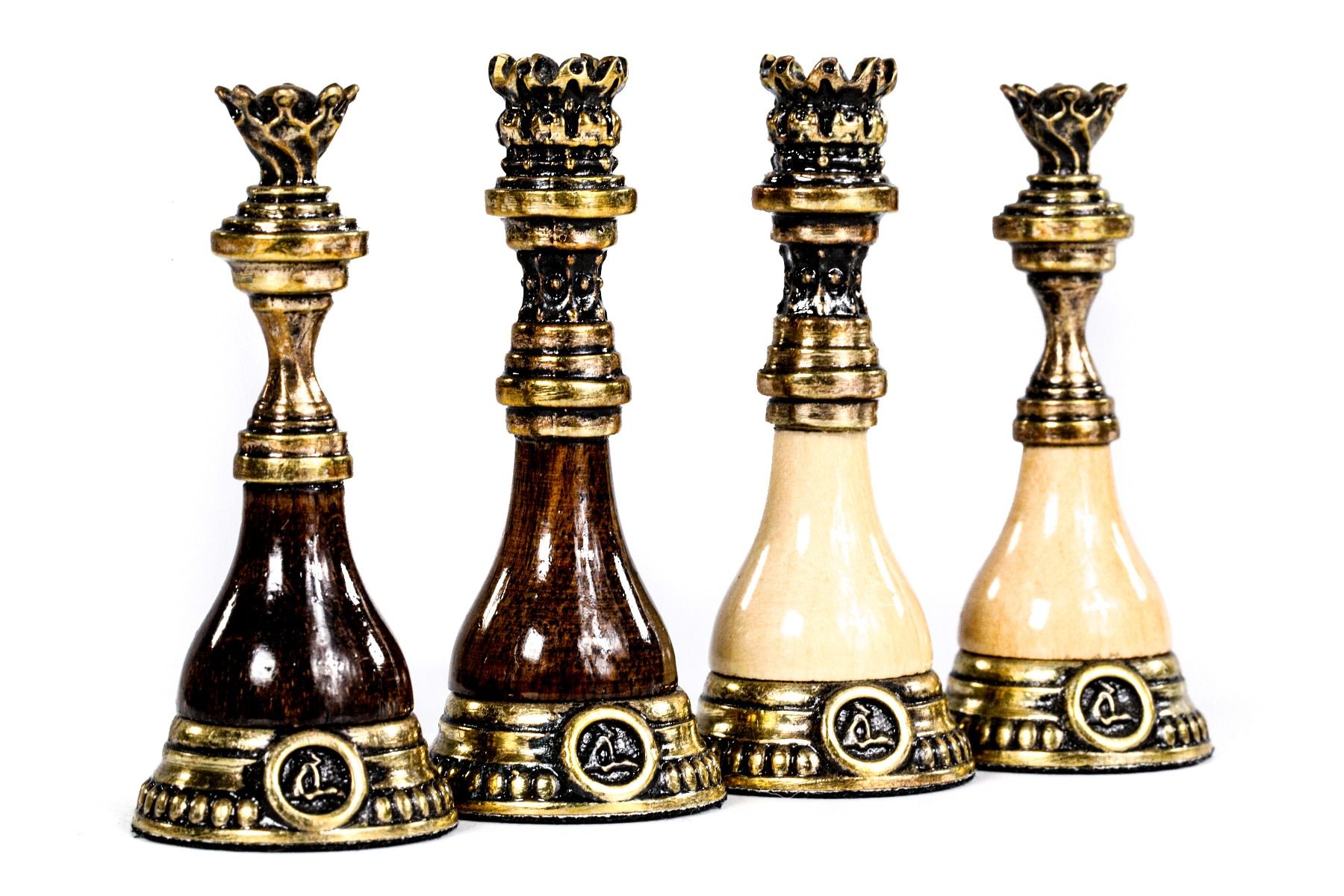 Chess Figures Bronze-Wood - HrachyaOhanyan Co