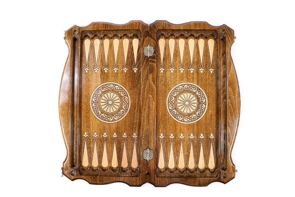 Juego de backgammon con el signo zodiacal Escorpio, contorno perfilado, 60 cm – foto 8