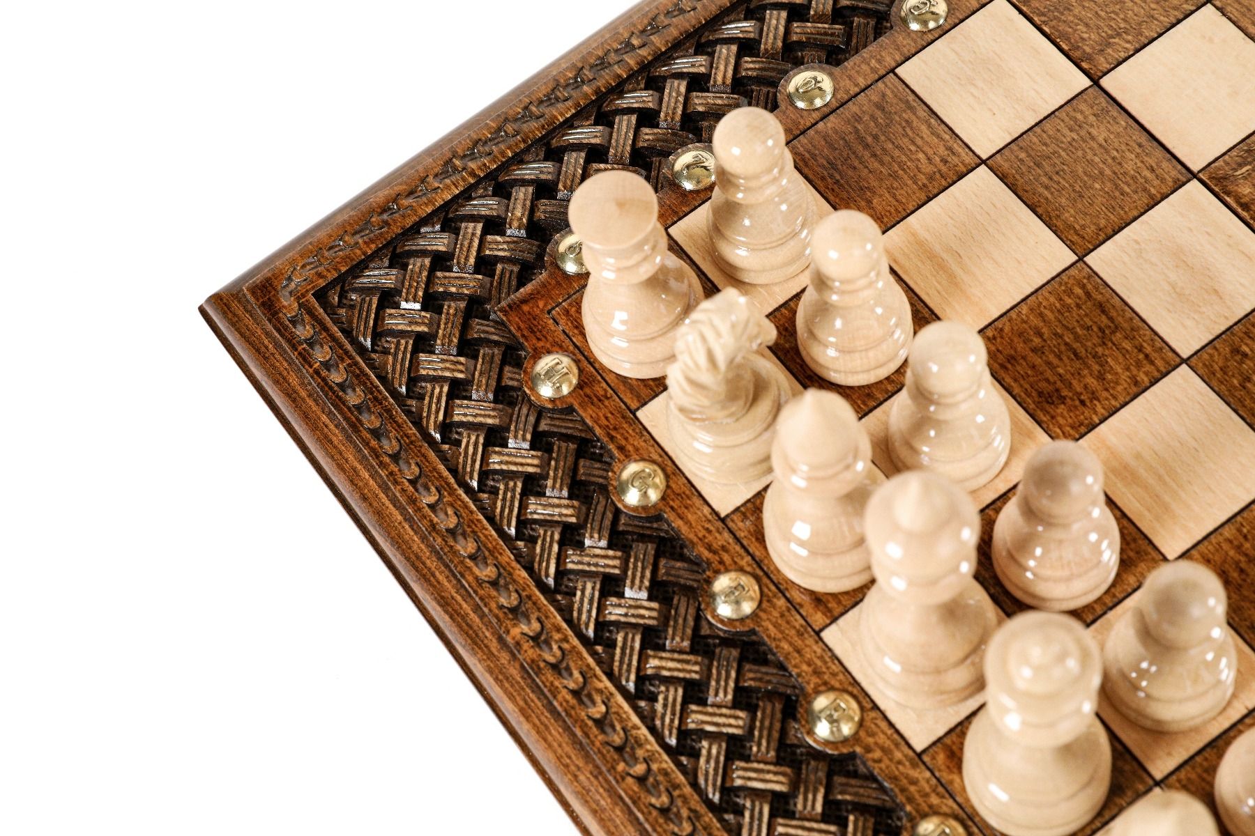 Chess-Backgammon With An Ornamental Braid Pattern Classic - HrachyaOhanyan Co