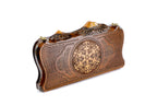 Backgammon With Ornamental Snowflake Motif With Copyrighted Mount Ararat Outline - HrachyaOhanyan Co