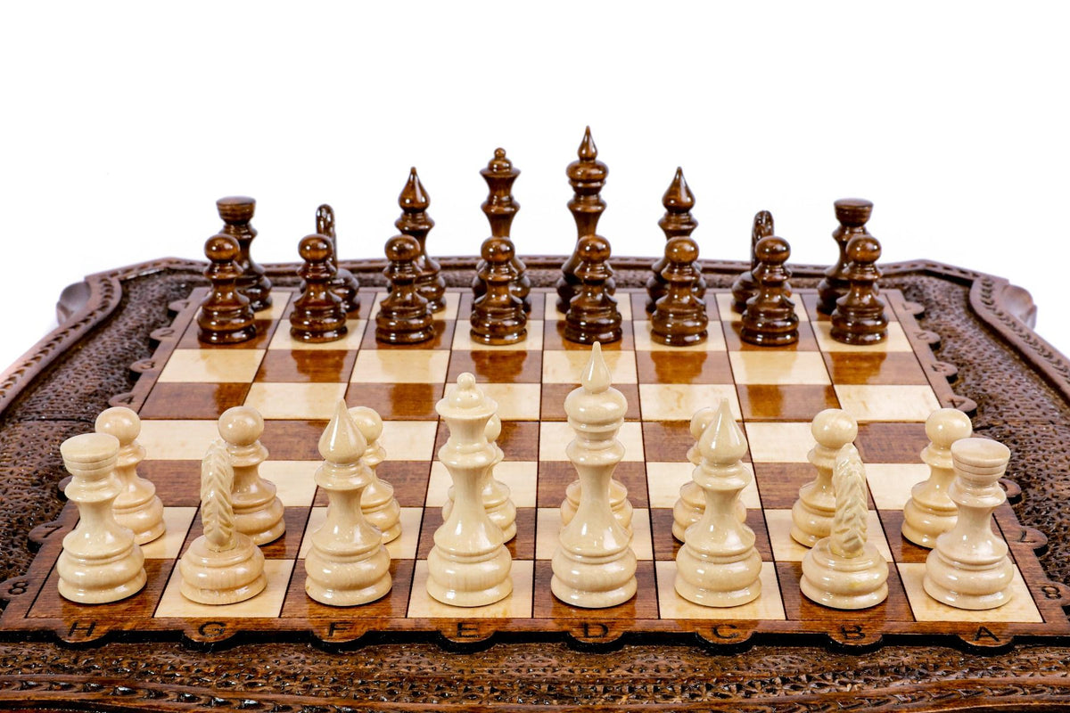 Juego de ajedrez con contorno perfilado, 40 cm – Modelo 21306 – foto 3
