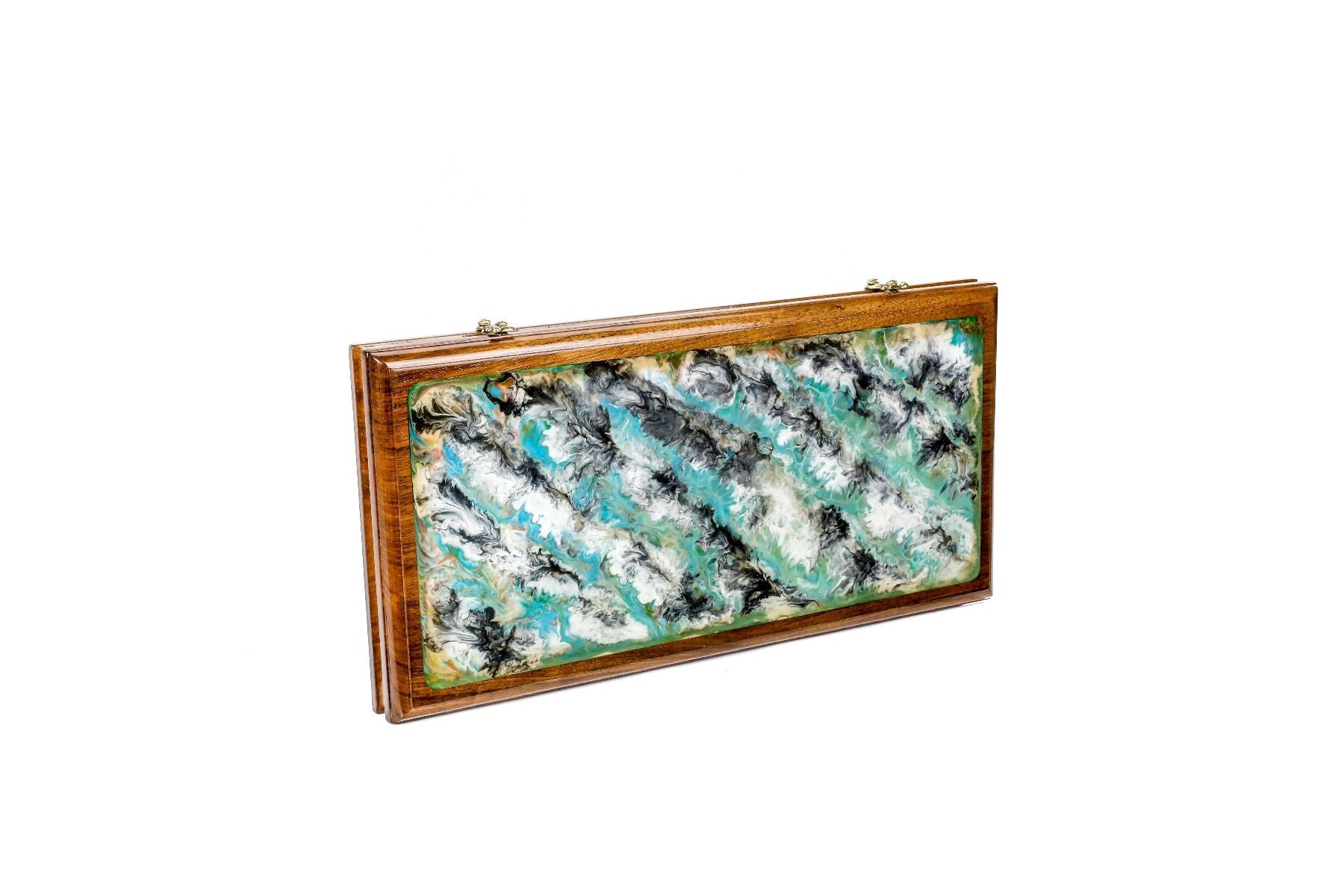 Absrtact-Epoxy Backgammon Two-Sided Classic - HrachyaOhanyan Co