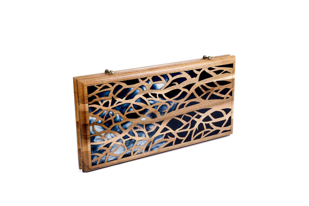 Epoxy Trees Backgammon Two-Sided Classic - HrachyaOhanyan Co