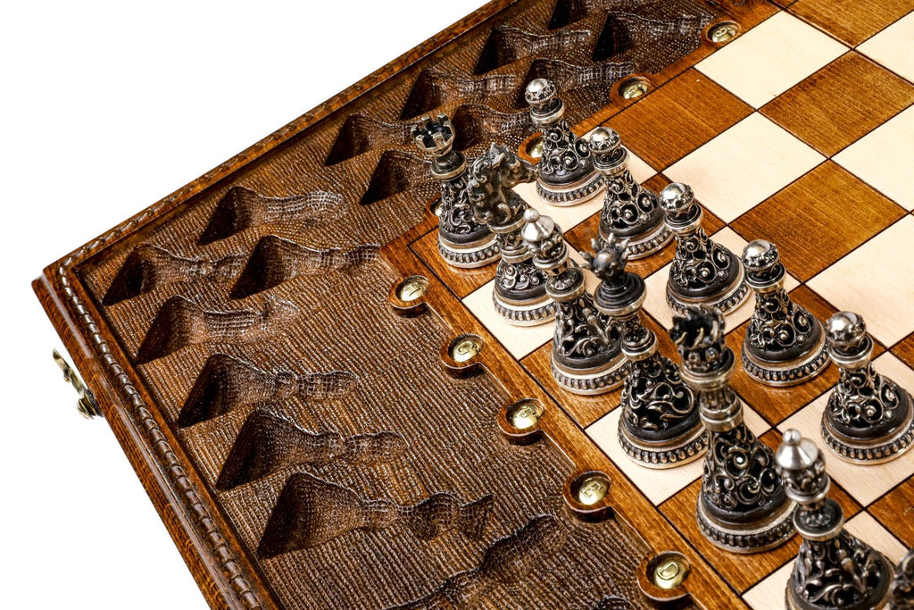 Classic Ornamental Bas-Relief Chess Set, 60 cm – photo 10
