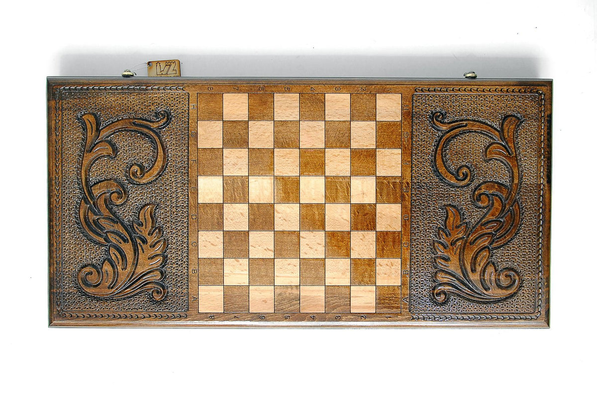 Backgammon con roseta barroca y volutas florales, 60 cm – foto 6